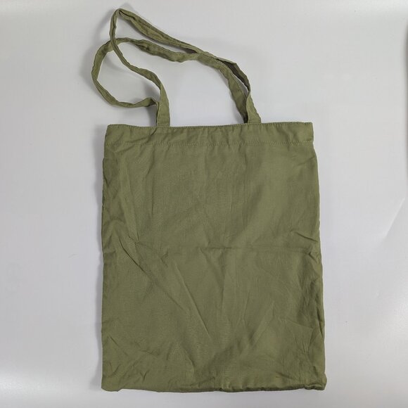 Old Navy Green HULA Tote Bag Cotton Sequin Accents 2004 Nostalgia Millennial Y2K - Picture 2 of 8